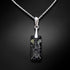 Серебряный комплект «Растущий Кристалл II (Silver Night)"с кристаллами Swarovski™